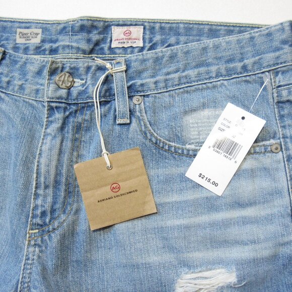 NWT Adriano Goldschmied AG Piper Crop in 26 Years Thrasher Slouchy Jeans 32 - Picture 6 of 10